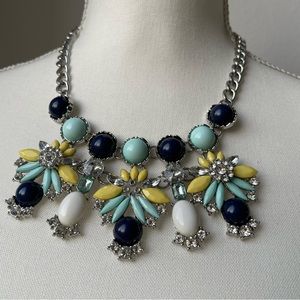 CHARMING CHARLIE | Floral Multi-Colored Statement Necklace 18" + 2" Extender